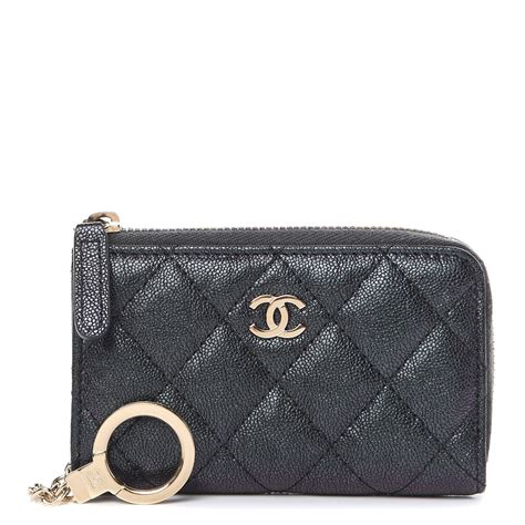 chanel key chains|chanel zipped key holder.